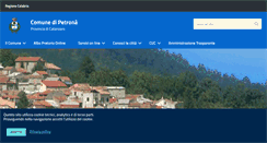 Desktop Screenshot of comune.petrona.cz.it
